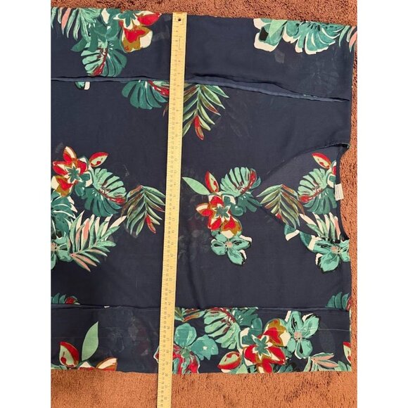 Lotus One Size fits Most, Swim Suit Cover Up, Blue Floral - Picture 4 of 6